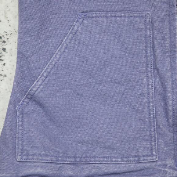 Vintage Carhartt WOMENS WV001 BDK Sherpa Lined Purple Vest Size Small - Picture 4 of 11